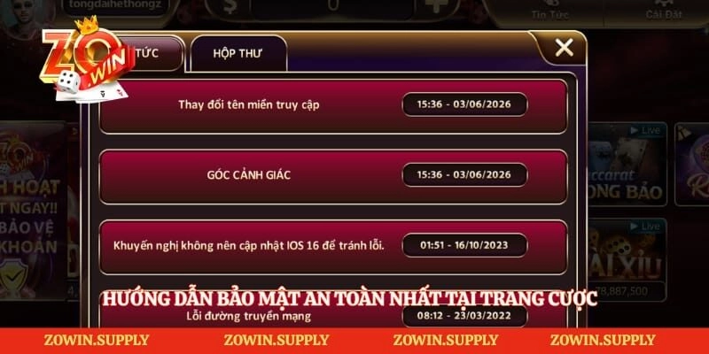 Hướng dẫn bảo mật an toàn nhất tại trang cược