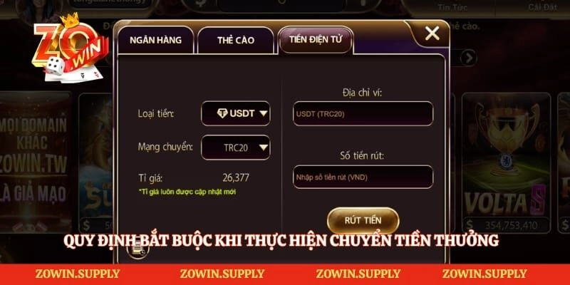 Quy định bắt buộc khi thực hiện chuyển tiền thưởng